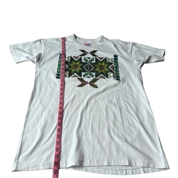 Vintage 90s Adult California Solar T with Aztec Inspired Textured Design, Large - Picture 8 of 8